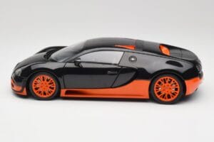Bugatti Veyron Super Sport World Record Edition Carbon & Orange Minichamps 1:18 100110840 Diecast — photo 4 of 8