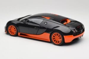 Bugatti Veyron Super Sport World Record Edition Carbon & Orange Minichamps 1:18 100110840 Diecast — photo 7 of 8