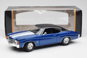 Chevrolet Chevelle SS 454 Blue Maisto 1:18 531886 Diecast — photo 8 of 8