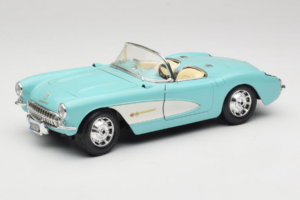 Chevrolet Corvette C1 Blue & White Bburago 1:18 3024-M2 Diecast