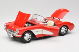 Chevrolet Corvette C1 Roadster Red Bburago 1:18 3024 Diecast — photo 2 of 8