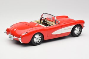 Chevrolet Corvette C1 Roadster Red Bburago 1:18 3024 Diecast — photo 3 of 8