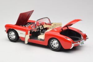Chevrolet Corvette C1 Roadster Red Bburago 1:18 3024 Diecast — photo 5 of 8