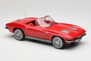 Chevrolet Corvette C2 Sting Ray Cabriolet Riverside Red Norev 1:18 189056 Diecast — photo 4 of 6