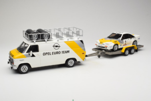 Opel Manta 400 Group B Rally Tour de Corse 1984 With Chevrolet G30 Service Van Otto 1:18 OT491 Resin — photo 3 of 13