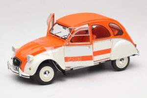 Citroen 2CV Spot Orange & White Solido 1:18 421183600 Diecast — photo 2 of 8