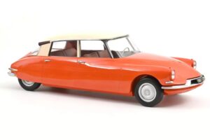 Citroen ID19 Orange & Cream Norev 1:12 121580 Diecast