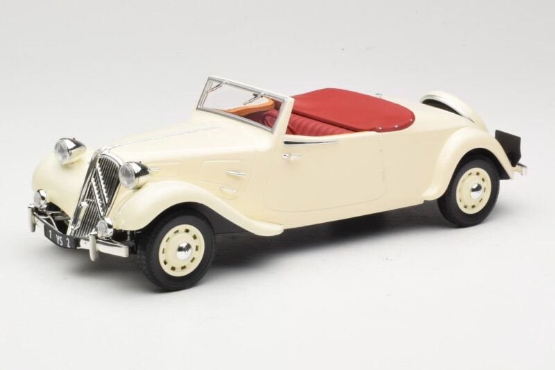 Citroen Traction Avant 11B Cabriolet Cream Norev 1:18 181440 Diecast