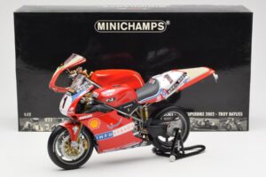 Ducati 998R WSB #1 T. Bayliss Ducati Infostrada 2002 Minichamps 1:12 122021201 Diecast — photo 6 of 6