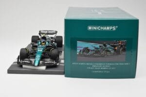 Aston Martin AMR23 #14 F. Alonso 3rd Place Saudi Arabian GP 2023 Minichamps 1:18 117230214 Diecast — photo 6 of 7