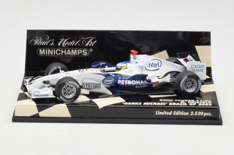 BMW Sauber F1.06 #16 N. Heidfeld Brazilian GP 2006 Minichamps 1:43 400060316 Diecast