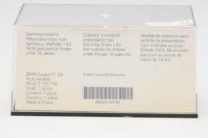BMW Sauber F1.09 #6 N. Heidfeld F1 2009 v2 Minichamps 1:43 80422155795 Diecast — photo 4 of 5