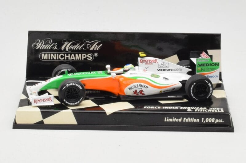 Force India Mercedes VJM02 #21 G. Fisichella Showcar 2009 Minichamps 1:43 400090091 Diecast