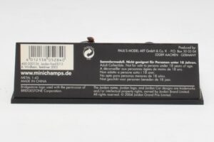 Jordan EJ13 B. Wirdheim F1 Test 2003 Minichamps 1:43 400030136 Diecast — photo 5 of 5