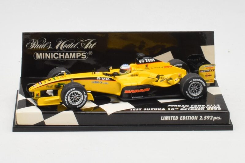 Jordan Ford EJ13 S. Motoyama Suzuka Test 2003 Minichamps 1:43 400030036 Diecast