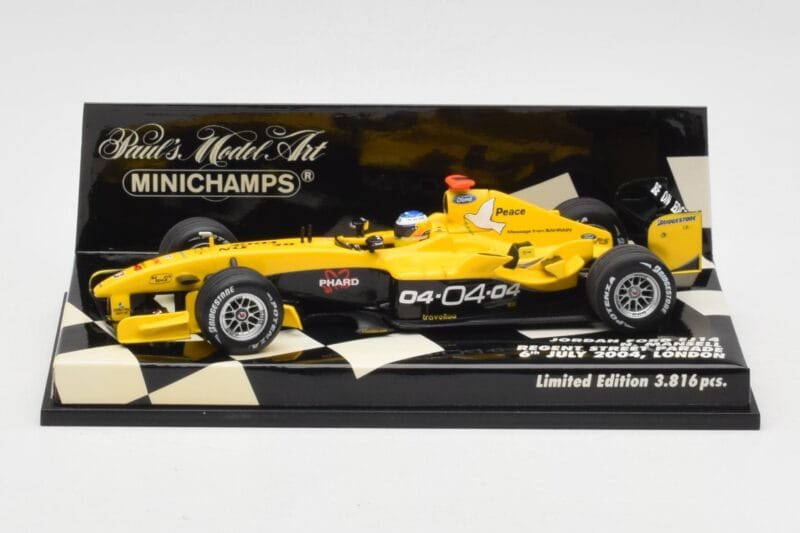 Jordan Ford EJ14 N. Mansell Regent Street Parade 2004 Minichamps 1:43 400040095 Diecast