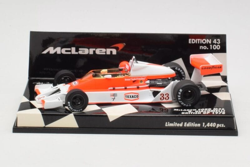 McLaren Ford M26 B. Giacomelli British GP 1978 Minichamps 1:43 530784333 Diecast