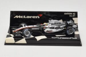 McLaren Mercedes MP4-20 #10 J-P. Montoya Race Car 2005 Minichamps 1:43 530054310 Diecast