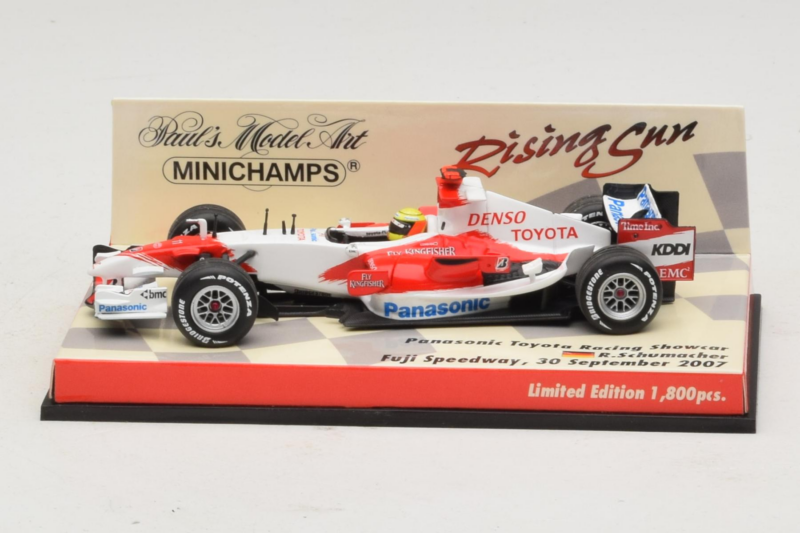 Panasonic Toyota Racing TF107 R. Schumacher F1 Showcar 2007 Minichamps 1:43 403070081 Diecast