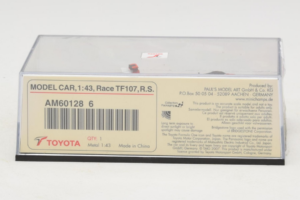 Toyota TF107 #11 R. Schumacher Panasonic Toyota Racing F1 2007 Minichamps 1:43 AM601286 Diecast — photo 5 of 5