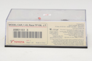 Toyota TF108 Panasonic #12 J. Trulli F1 2008 Minichamps 1:43 AM611513 Diecast — photo 4 of 5