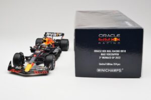 Red Bull RB18 #1 M. Verstappen Monaco GP 3rd Wet 2022 Minichamps 1:18 110220701 Diecast — photo 7 of 7