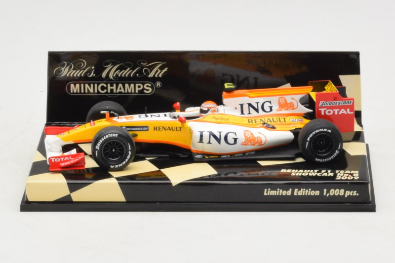 Renault R29 #8 N. Piquet Jr. Showcar F1 2009 Minichamps 1:43 400090078 Diecast