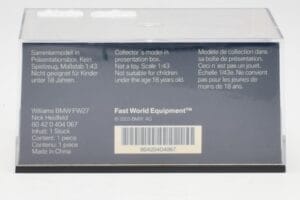 Williams FW27 BMW #16 N. Heidfeld F1 2005 Minichamps 1:43 80420404067 Diecast — photo 4 of 5