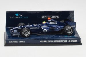 Williams FW27C BMW #7 M. Webber Test Car F1 2005 Minichamps 1:43 400050109 Diecast