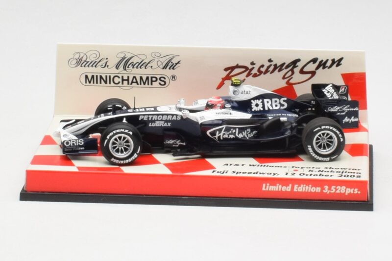 Williams FW30 K. Nakajima F1 Showcar Version 2 2008 Minichamps 1:43 403080178 Diecast