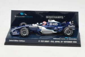 Williams FW28 Toyota K. Nakajima F1 Test Debut 2006 Minichamps 1:43 400060135 Diecast