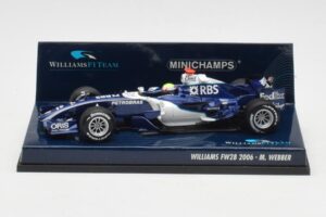 Williams FW28 Toyota #7 M. Webber F1 2006 Minichamps 1:43 400060009 Diecast