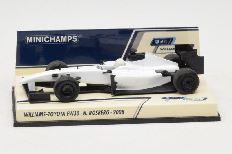 Williams FW30 Toyota #7 N. Rosberg Prototype F1 2008 Minichamps 1:43 400080007 Diecast