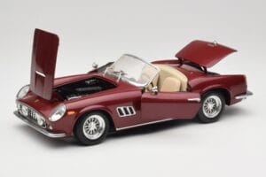Ferrari 250 GT California Spider LWB Maroon Red Hot Wheels 1:18 25727 Diecast — photo 2 of 8