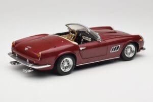 Ferrari 250 GT California Spider LWB Maroon Red Hot Wheels 1:18 25727 Diecast — photo 3 of 8