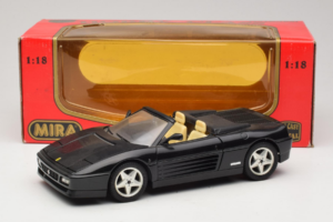 Ferrari 348 Spider Black With Silver Wheels Mira 1:18 6918 Diecast — photo 8 of 8