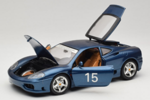 Ferrari 360 Modena #15 Limited Edition Blue Metallic Bburago 1:18 3358-F1 Diecast — photo 2 of 8