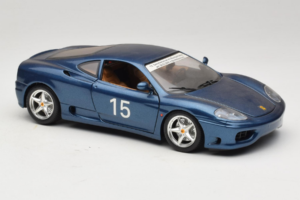 Ferrari 360 Modena #15 Limited Edition Blue Metallic Bburago 1:18 3358-F1 Diecast — photo 6 of 8