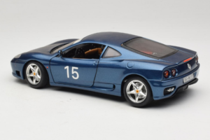 Ferrari 360 Modena #15 Limited Edition Blue Metallic Bburago 1:18 3358-F1 Diecast — photo 7 of 8