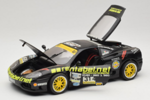 Ferrari 360 Modena Rentabel #314 Gagliardi Black Bburago 1:18 3378-B1 Diecast — photo 2 of 8