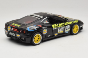 Ferrari 360 Modena Rentabel #314 Gagliardi Black Bburago 1:18 3378-B1 Diecast — photo 3 of 8