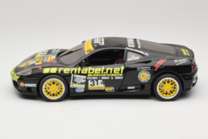 Ferrari 360 Modena Rentabel #314 Gagliardi Black Bburago 1:18 3378-B1 Diecast — photo 4 of 8