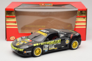 Ferrari 360 Modena Rentabel #314 Gagliardi Black Bburago 1:18 3378-B1 Diecast — photo 8 of 8