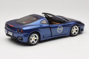 Ferrari 360 Modena Targa Limited Edition 333 pcs Purple Metallic Bburago 1:18 3348-F1 Diecast — photo 3 of 8