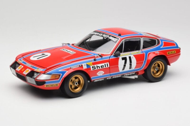 Ferrari 365 GTB4 Competizione #71 24 Hours of Le Mans 1974 Kyosho 1:18 08164A Diecast