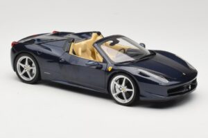 Ferrari 458 Italia Spider Dark Blue Metallic Hot Wheels 1:18 X5529 Diecast — photo 6 of 8