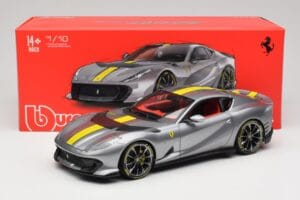 Ferrari 812 Competizione Grigio Coburn Bburago 1:18 18-01647 Diecast — photo 8 of 8