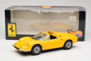 Ferrari Dino 246 GTS Yellow Hot Wheels 1:18 23920 Diecast — photo 8 of 8