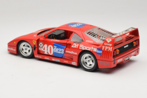 Ferrari F40 #40 J-P. Jabouille / O. Grouillard Art Sports 1987 Bburago 1:18 3332-A1 Diecast — photo 7 of 8