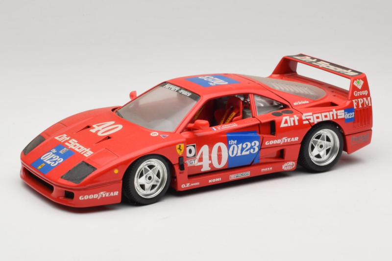 Ferrari F40 #40 J-P. Jabouille / O. Grouillard Art Sports 1987 Bburago 1:18 3332-A1 Diecast